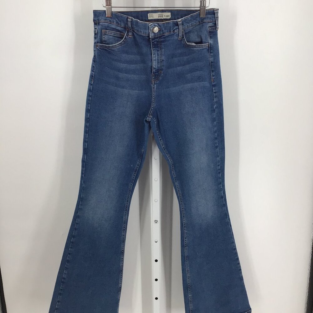TopShop Moro Jamie Flare Jeans Size W34 L32